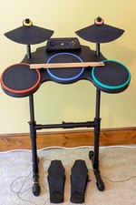 Conjunto de bateria Xbox 360 Guitar Hero World Tour completo testado funcionando com microfone comprar usado  Enviando para Brazil