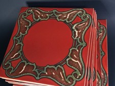 Industria Brasileira Eliane Azulejos Cerâmicos Design Vermelho Vibrante Conjunto de 8 comprar usado Industria Brasileira Eliane Azulejos Cerâmicos Design Vermelho Vibrante Conjunto de 8 comprar usado  Enviando para Brazil