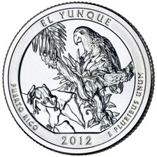 Usado, 2012 El Yunque D  NP Quarter. ATB Series Uncirculated From US Mint roll. comprar usado  Enviando para Brazil