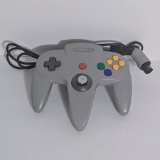 Controle oficial Nintendo 64 cinza AUTÊNTICO 👾 OEM N64 controle remoto USADO, usado comprar usado  Enviando para Brazil