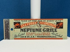 Capa Matchbook Neptune Grill Bar & Restaurant Washington DC VINTAGE LT#558 comprar usado Capa Matchbook Neptune Grill Bar & Restaurant Washington DC VINTAGE LT#558 comprar usado  Enviando para Brazil