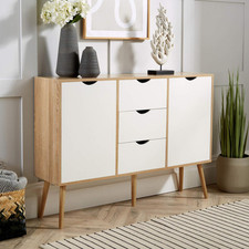 Sideboard oak white for sale  BLACKBURN