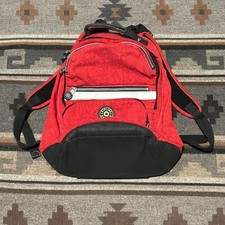 Mochila Kipling Vintage Grande Vermelha Bolsos com Zíper Bolsa de Livro Retrô Escolar Laptop, usado comprar usado  Enviando para Brazil