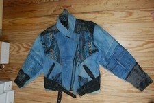 Jeansjacke brokat riginal gebraucht kaufen  Hamburg
