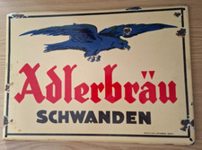 Emailschild adlerbräu schwand gebraucht kaufen  Deutschland
