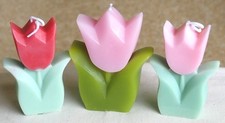 3 peças. Vela de cera de soja de tulipa feita à mão – Aromaterapia para relaxamento e decoração para casa comprar usado  Enviando para Brazil