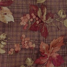 Mantel de tela 60”x84” colores cálidos de otoño marrones terrosos y hojas rojas doradas segunda mano  Embacar hacia Mexico