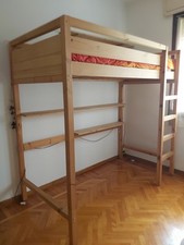 Letto soppalco legno usato  Padova