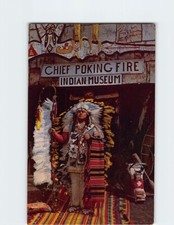 Cartão postal Chefe Poking Fire Mohawk of the Iroquois Tribe Medicine Man Canadá comprar usado  Enviando para Brazil
