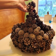 Vtg pinecone basket for sale  Champaign