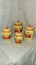 Vintage apple canister for sale  Taswell