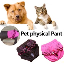Calça fisiológica sanitária para animais de estimação fralda para cachorro feminina lavável shorts calcinha G comprar usado  Enviando para Brazil