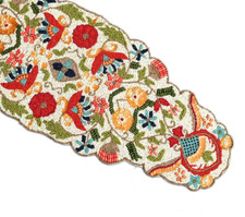Usado, Corredor de mesa floral multicolorido com miçangas corredor de mesa mola utensílios de mesa 13X36 polegadas comprar usado  Enviando para Brazil
