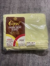 Cobertor acrílico tecido térmico vintage amarelo Beacon Capri acabamento acetinado duplo/completo novo na caixa, usado comprar usado  Enviando para Brazil