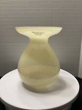 Usado, Vaso de vidro arte sueca soprado à mão Barbro Wesslander Pia Amsell amarelo pálido 7"" comprar usado  Enviando para Brazil