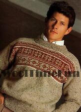 Knitting pattern men for sale  WIDNES