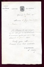 Lettre ancienne genève d'occasion  Dijon