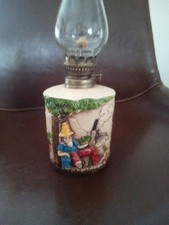 Abajur rústico vintage a óleo. Sensação nostálgica, atraente para os olhos. comprar usado  Enviando para Brazil