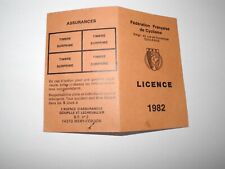 Ancienne licence cyclisme d'occasion  Auray