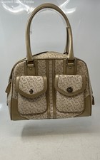 Bolsa satchel Victor Hugo feminina bege branca estampa assinatura alça dupla comprar usado  Enviando para Brazil
