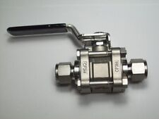 1 - Válvula de esfera Swagelok aço inoxidável série 60, tubo OD de 1/2", SS-63TS8, usado comprar usado  Enviando para Brazil