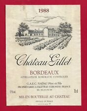 Etiquette bordeaux 1988 d'occasion  Albertville