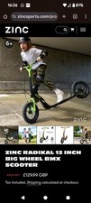 Zinc radikal bmx for sale  SHEFFIELD
