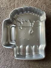 MOLDE VINTAGE 1984 WILTON GOOD CHEER CANECA DE CERVEJA ALUMÍNIO PANELA DE BOLO #502-3965 comprar usado  Enviando para Brazil