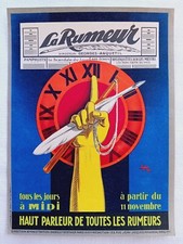 Ancienne affiche journal d'occasion  France