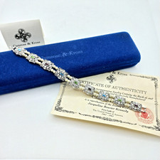 Vintage Jackie Kennedy Camrose & Kross JBS Bracelet with Crystals & Faux Pearls na sprzedaż  Wysyłka do Poland