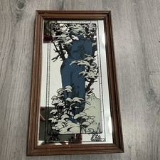 Espejo enmarcado Alphonse Mucha Invierno 40x22,5 cm segunda mano  Embacar hacia Mexico
