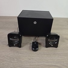 Sistema compacto de subwoofer y altavoces HP 2.1 con control remoto por cable segunda mano  Embacar hacia Mexico