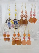 Brincos pendurados em tons de laranja revenda 6 pares (Lote #SODE01) comprar usado  Enviando para Brazil