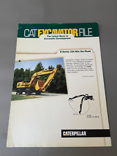 Caterpillar excavator brochure for sale  ALTON