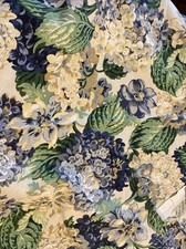 tecido floral 54" de largura 1 e 2/3 anos design original azul e verde pré-lavado comprar usado  Enviando para Brazil