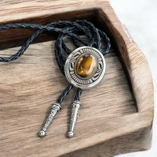 Totem Turquesa Masculino Bolo Gravata Noivo Colar de Casamento Noivo Gravata Cowboy Ocidental comprar usado  Enviando para Brazil