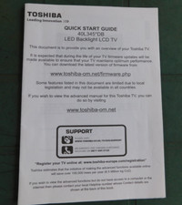 Manual. toshiba 40l345 for sale  BIRMINGHAM