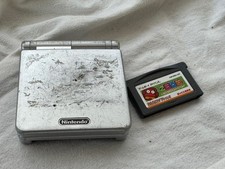 Nintendo Game Boy Advance SP AGS-001 SIlver + presunto jogo de esportes LEIA comprar usado  Enviando para Brazil