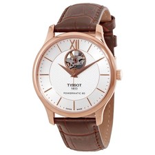 Relógio masculino Tissot T-Classic Tradition automático mostrador prateado T063.907.36.038.00, usado comprar usado  Enviando para Brazil