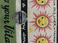 Toalha de chá vintage MCM Vitamins nova com etiquetas Leacock comprar usado Toalha de chá vintage MCM Vitamins nova com etiquetas Leacock comprar usado  Enviando para Brazil