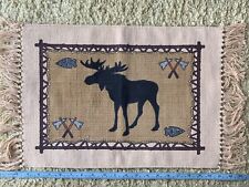 ALCE textil tejido a mano hecho en decoración de cabina MONTANA - 23"" x 13"" puntas de flecha segunda mano  Embacar hacia Mexico