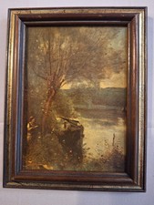 Tableau huile panneau d'occasion Tableau huile panneau d'occasion  Vallon-en-Sully