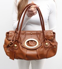 Usado, Bolsa de ombro feminina vintage DOLCE&GABBANA couro marrom RARA feita na ITÁLIA comprar usado  Enviando para Brazil