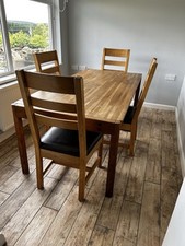 Solid oak dinner for sale  LYDNEY