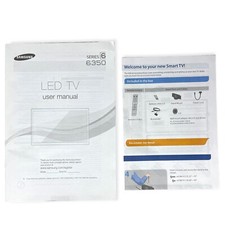 Original Samsung LED TV Series 6 6350 Manual do Proprietário + Guia de Início Rápido, usado comprar usado  Enviando para Brazil
