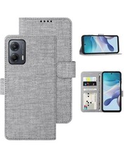 Foluu Portfel Etui na Motorola Moto G53 5G, szare, z przegródką na karty i podstawką, używany na sprzedaż  PL