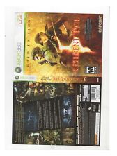 Resident Evil 5 Gold Xbox 360 SOMENTE ARTE Original Autêntico comprar usado  Enviando para Brazil