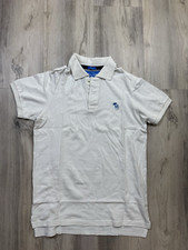 Camisa polo masculina slim fit abercrombie and fitch muscle média algodão branca vintage comprar usado  Enviando para Brazil