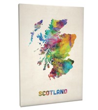 Scotland watercolor map for sale  COVENTRY