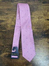 Usado, Gravata masculina Brooks Brothers rosa com estampa de borboleta 100% seda 58" comprar usado  Enviando para Brazil